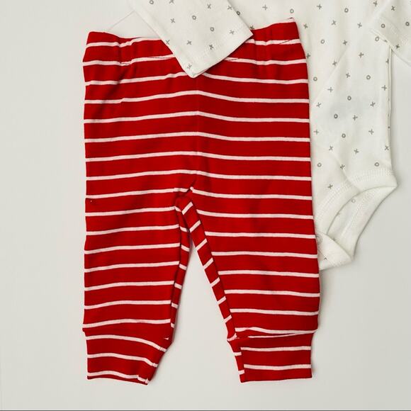 Carter’s | Hugs & Kisses XOXO Stripe Jogger Outfit NWT 6M - Picture 2 of 6